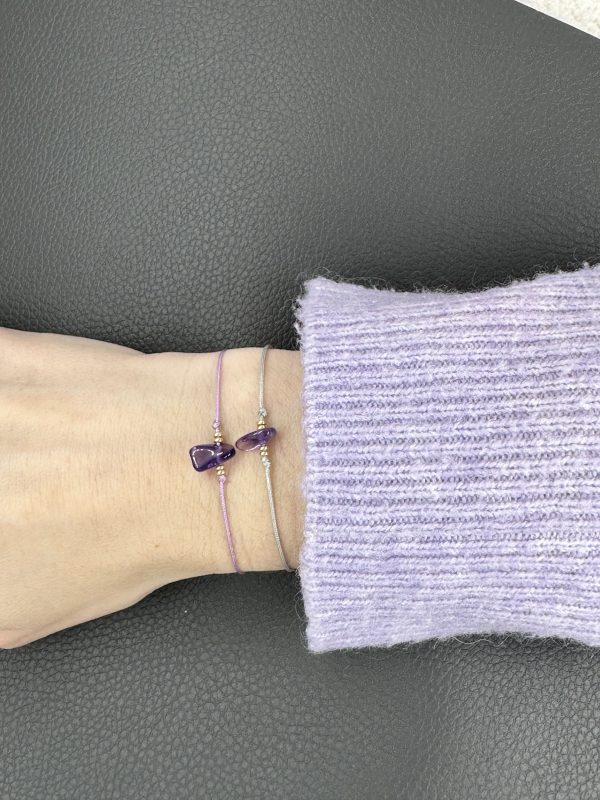 Handgemachtes Armband mit Amethyst von CADI