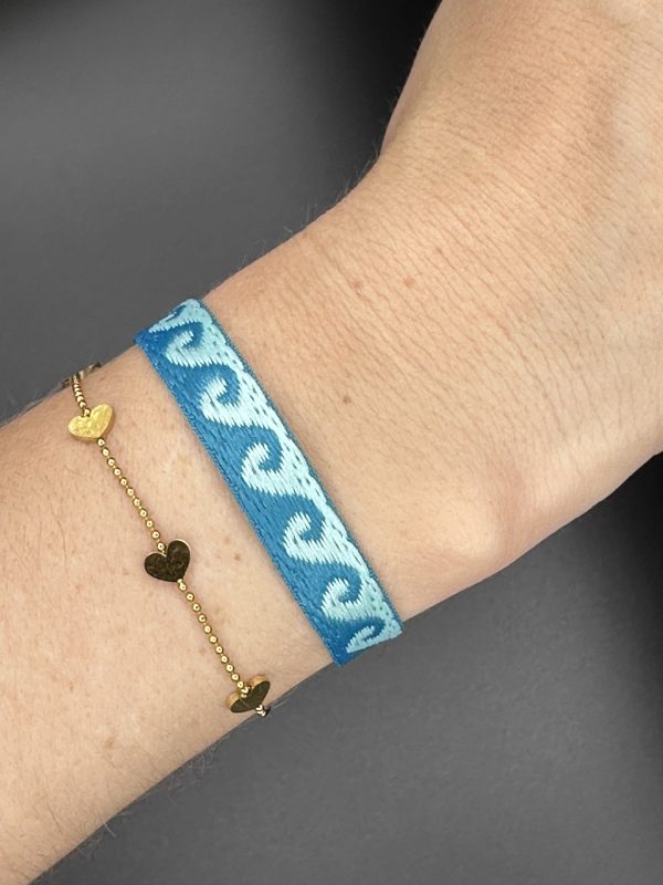 CADI Armband Festival Waves hellblau und dunkelblau